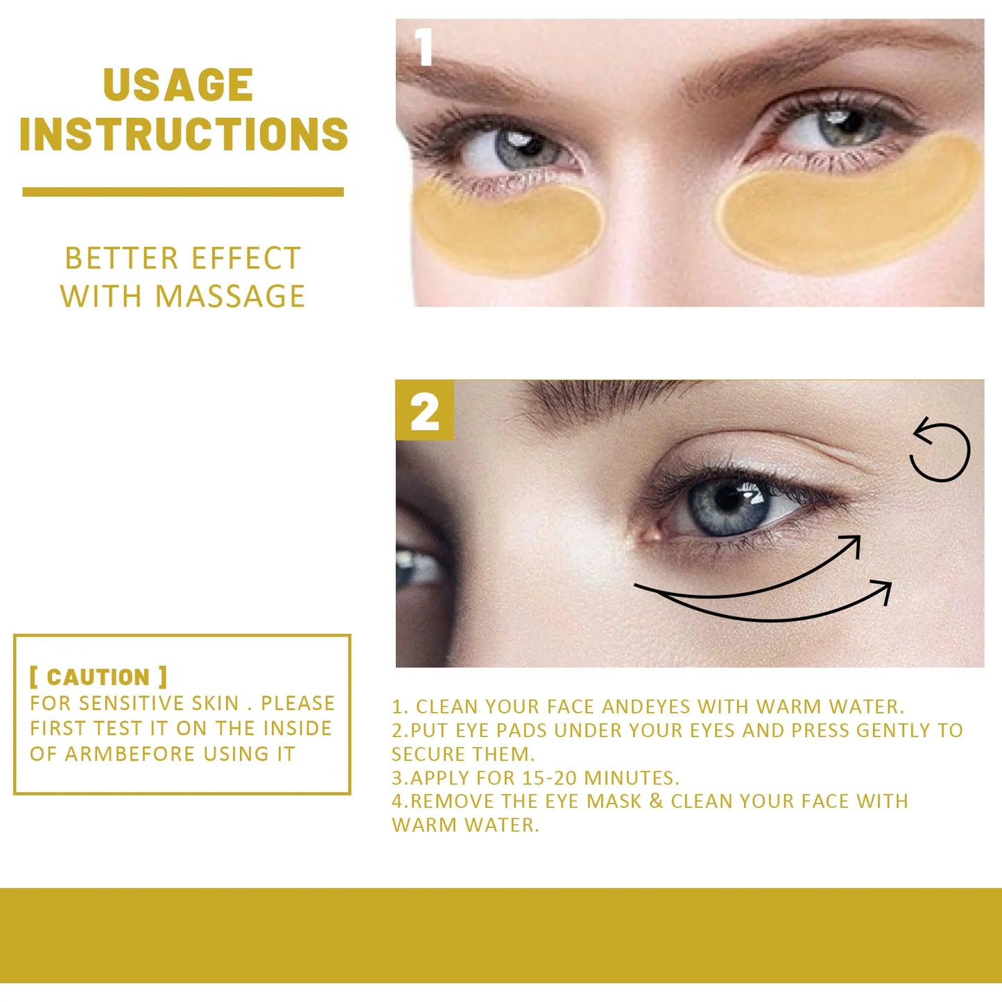 24K Gold Eye Mask