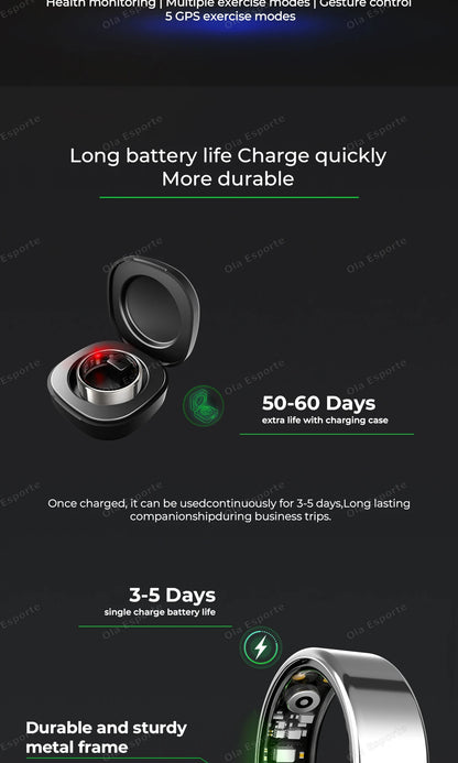 Men Women Smart Ring Holiday Gift
