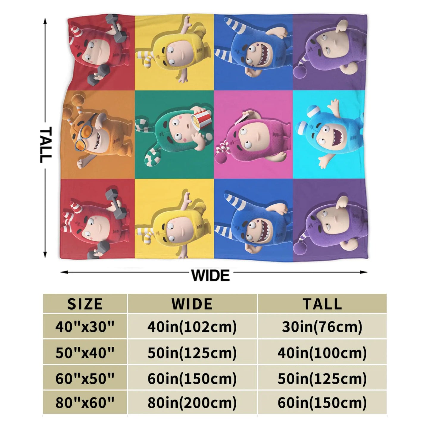 Oddbods Blankets